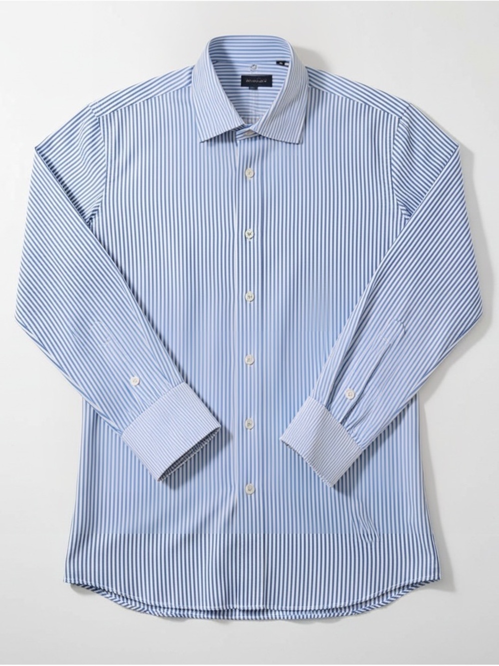 State & Liberty Men's Shirt (THE TUCKER MID-BLUE BENGAL STRIPE) Athletic Fit